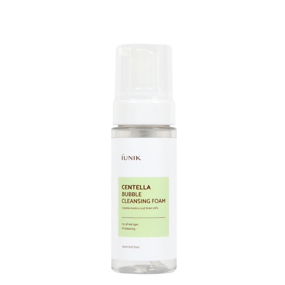 Очищающая пенка для лица centella bubble cleansing foam Iunik, объем 150 мл
Очищающая пенка для лица centella bubble cleansing foam Iunik, объем 150 мл