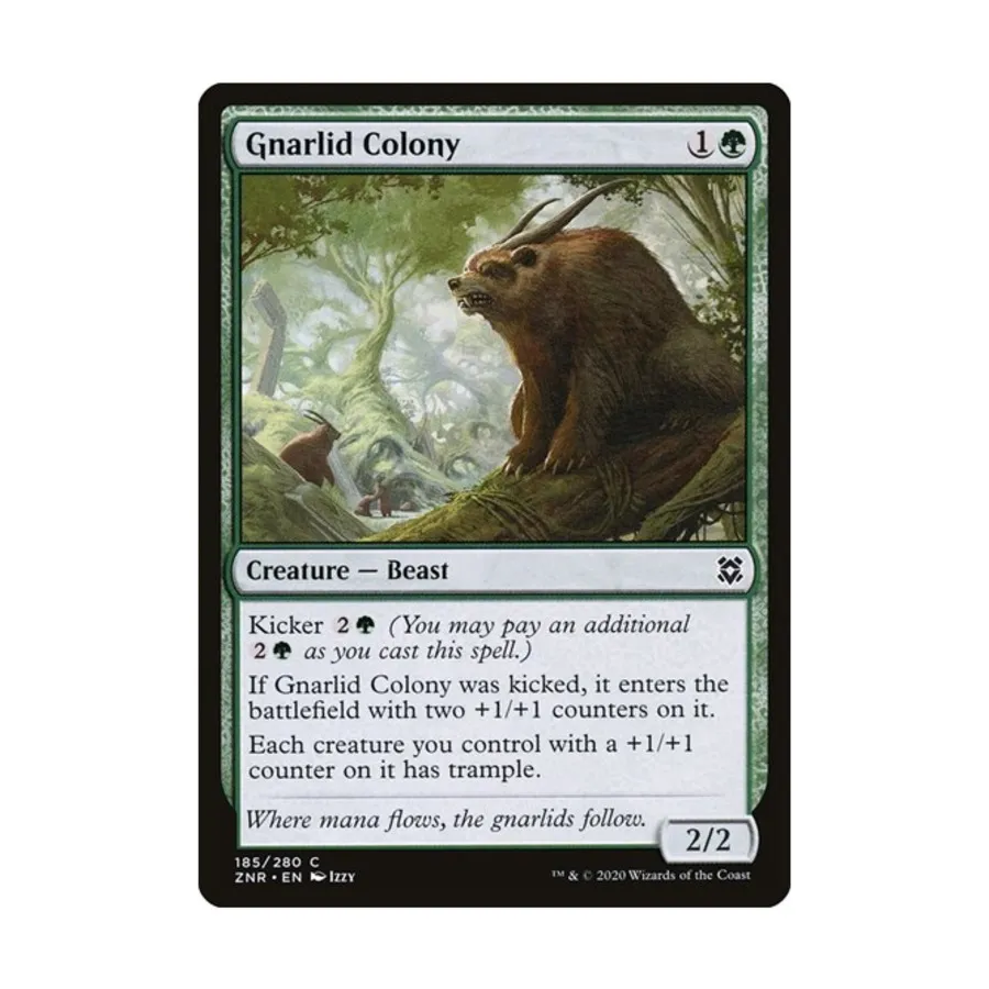 CCG Колония гнарлидов (клавиша C), MTG - Zendikar Rising
CCG Колония гнарлидов (клавиша C), MTG - Zendikar Rising