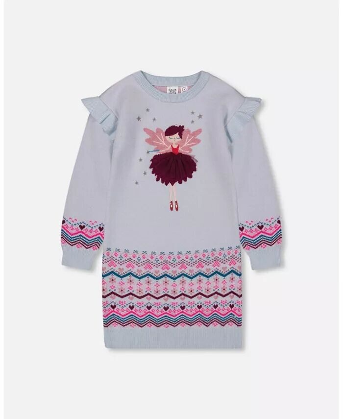 Платье вязки интарсия для маленьких девочек, светло-голубое - для малышей, детей Deux Par Deux, синий
Платье вязки интарсия для маленьких девочек, светло-голубое - для малышей, детей Deux Par Deux, синий