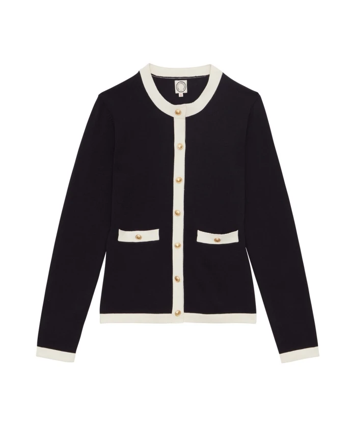 Кардиган Corentin из темно-синего шелка и хлопка. Ines De La Fressange Paris, синий
Кардиган Corentin из темно-синего шелка и хлопка. Ines De La Fressange Paris, синий