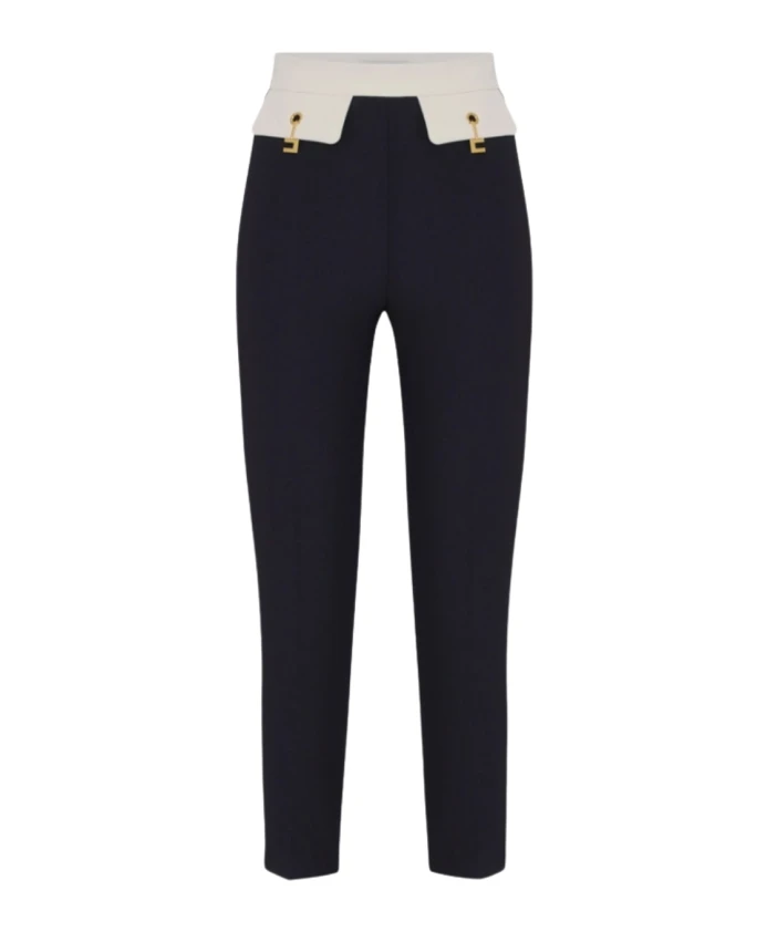 Черные брюки с золотым логотипом Elisabetta Franchi, черный
Черные брюки с золотым логотипом Elisabetta Franchi, черный