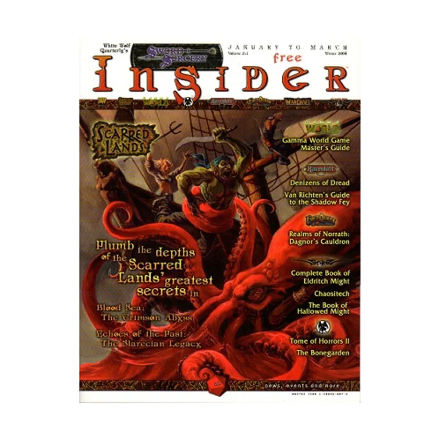 Журнал #2.1 "Time of Judgment, Everquest, Ravenloft", White Wolf Quarterly/Sword & Sorcery Insider Magazine
Журнал #2.1 "Time of Judgment, Everquest, Ravenloft", White Wolf Quarterly/Sword & Sorcery Insider Magazine