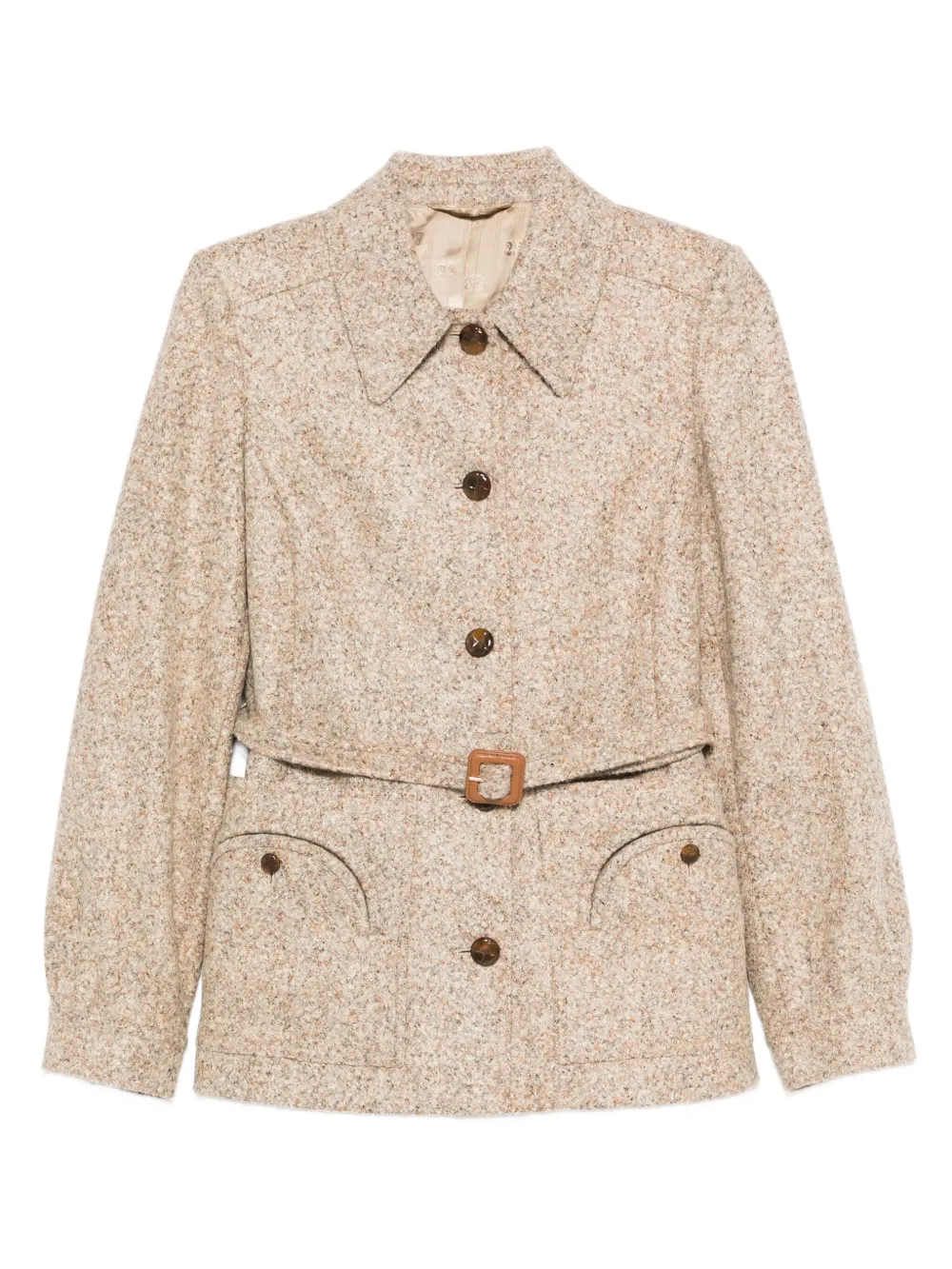 Шерстяной жакет с поясом Blazé Milano, нейтральный
Шерстяной жакет с поясом Blazé Milano, нейтральный