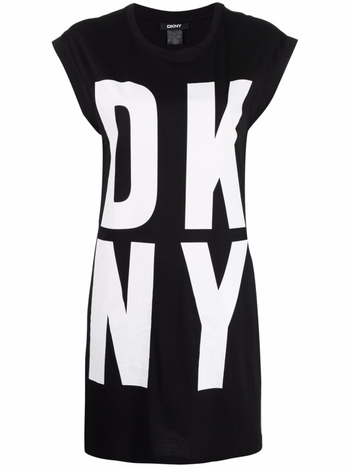 DKNY длинный топ с логотипом, черный 
DKNY длинный топ с логотипом, черный