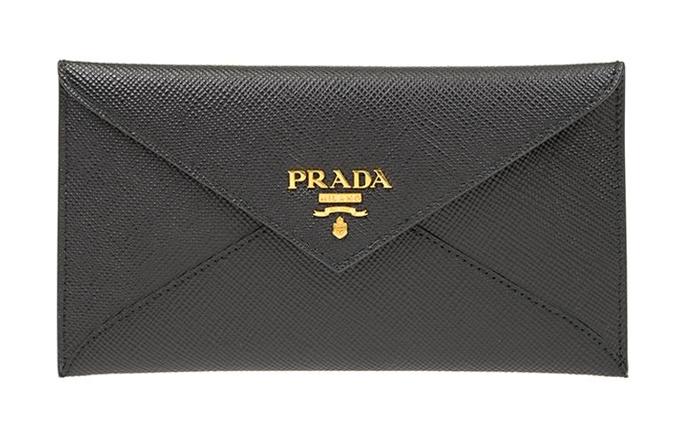 PRADA Женский бумажник из телячьей кожи черный
PRADA Женский бумажник из телячьей кожи черный