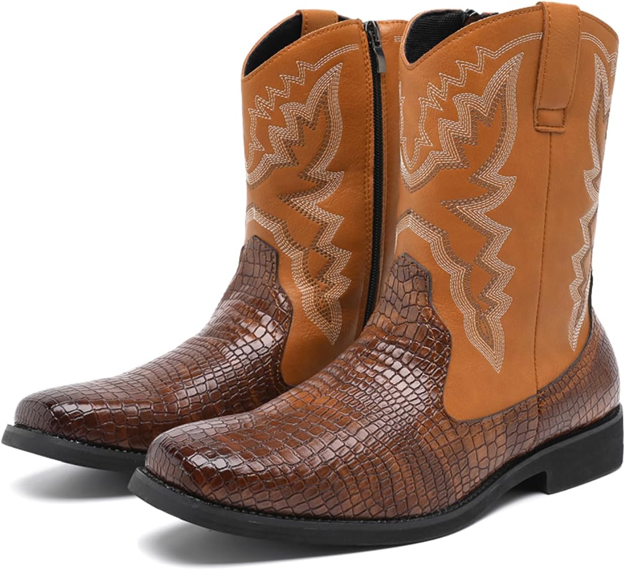 Ковбойские сапоги для мужчин, западные сапоги с классической вышивкой, сапоги с квадратным носком и змеиным принтом, кантри-сапоги с массивным каблуком, ботильоны OtpyNik, Brown
Ковбойские сапоги для мужчин, западные сапоги с классической вышивкой, сапоги с квадратным носком и змеиным принтом, кантри-сапоги с массивным каблуком, ботильоны OtpyNik, Brown