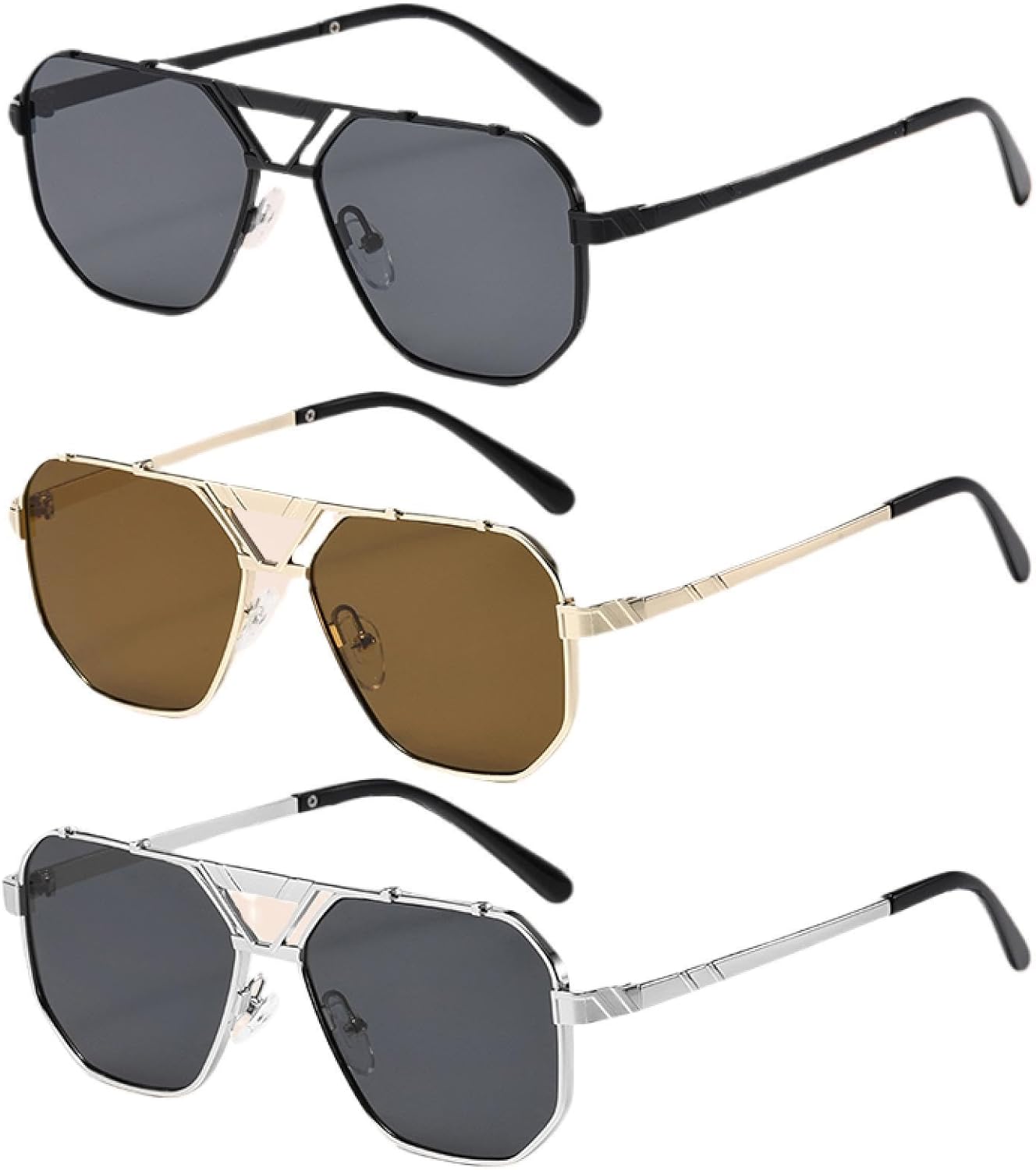 Солнцезащитные очки с защитой UV400 | Металлические двойные перемычки, градиентные линзы | Для женщин и мужчин, для занятий спортом на открытом воздухе и вождения DSVIGF, 3pcs Z06a
Солнцезащитные очки с защитой UV400 | Металлические двойные перемычки, градиентные линзы | Для женщин и мужчин, для занятий спортом на открытом воздухе и вождения DSVIGF, 3pcs Z06a