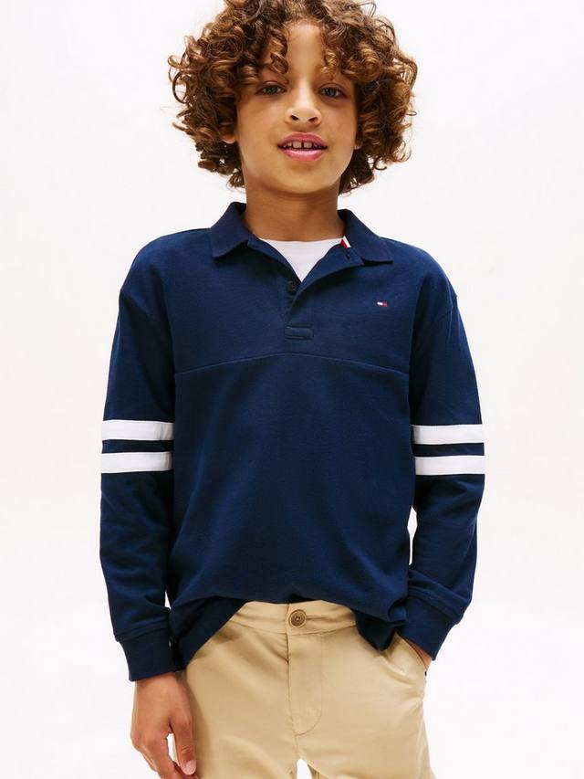 Детская хлопковая поло с длинными рукавами Tommy Hilfiger, Dark Night Navy
Детская хлопковая поло с длинными рукавами Tommy Hilfiger, Dark Night Navy