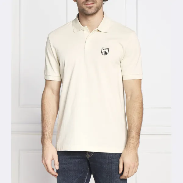 Рубашка-Поло Parlay стандартного кроя Boss, бежевый
Рубашка-Поло Parlay стандартного кроя Boss, бежевый