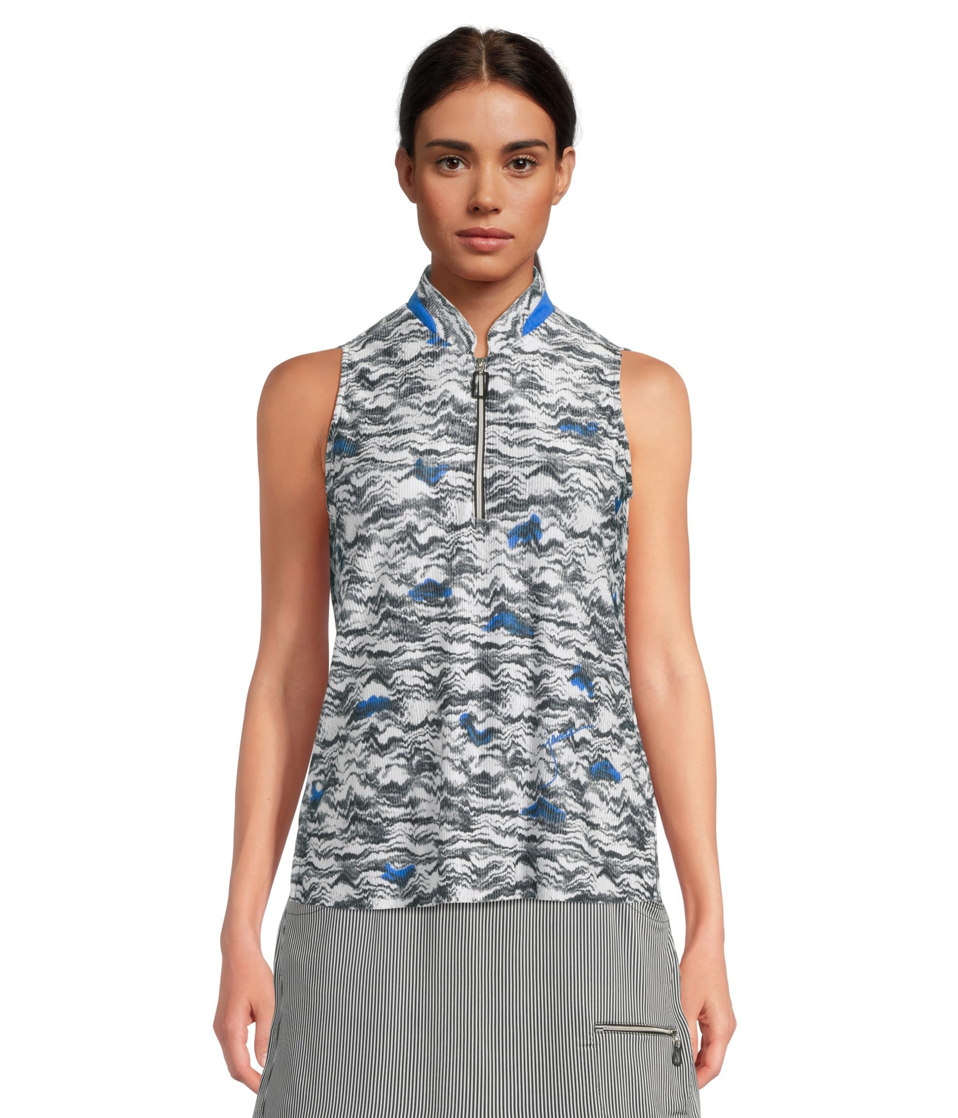 Топ Jamie Sadock Wave Print Crunch Fabrication Sleeveless Top, черный
Топ Jamie Sadock Wave Print Crunch Fabrication Sleeveless Top, черный