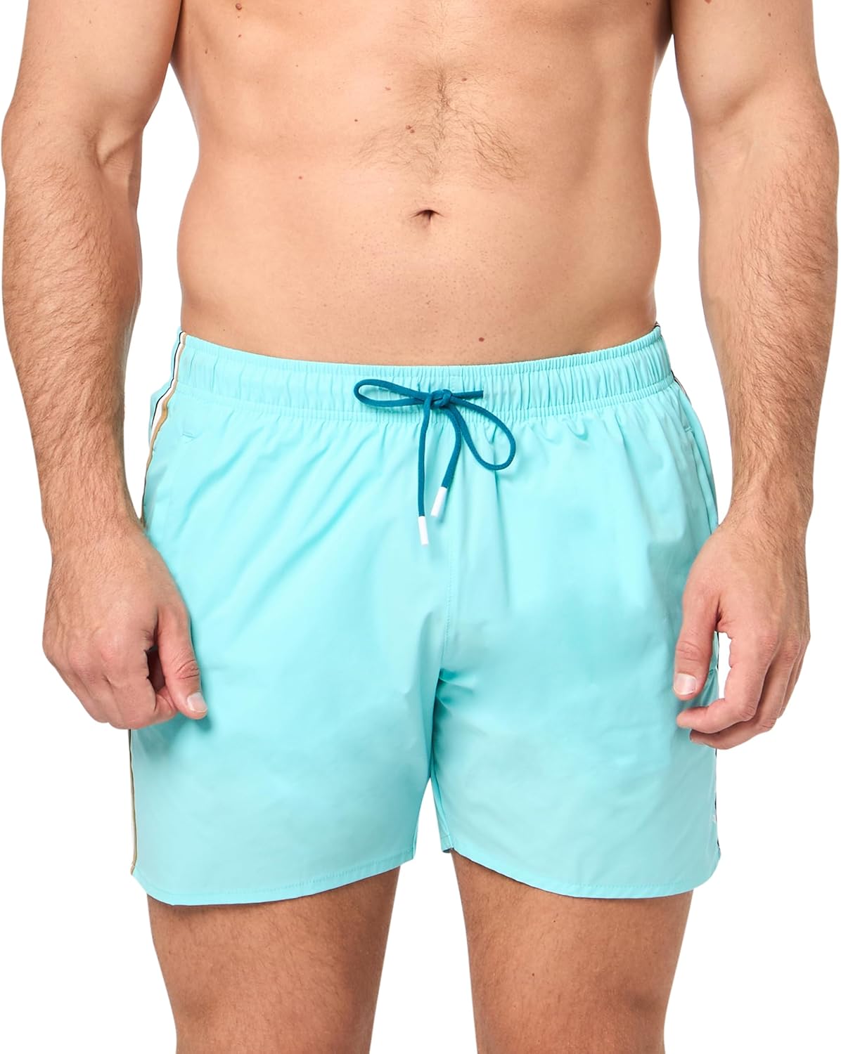 Мужские стандартные однотонные плавки BOSS с культовыми полосками по бокам, Poolside Green
Мужские стандартные однотонные плавки BOSS с культовыми полосками по бокам, Poolside Green