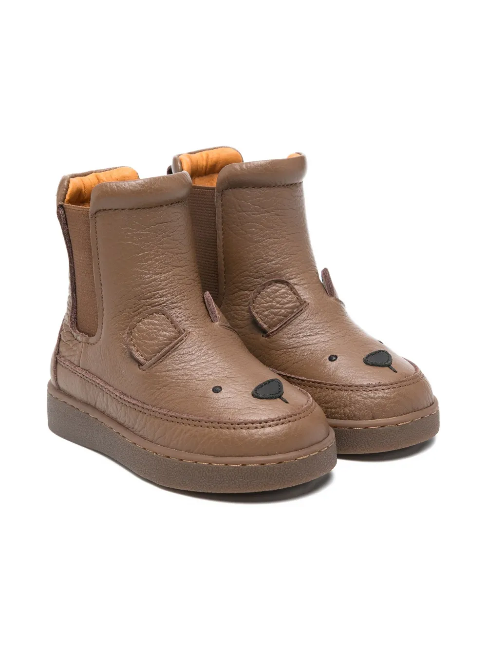 Кожаные ботинки с мордочкой медведя Donsje, коричневый
Кожаные ботинки с мордочкой медведя Donsje, коричневый