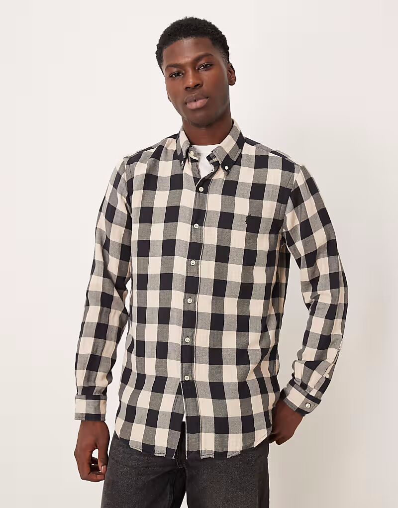 Рубашка в клетку с длинными рукавами кремового и черного цветов Polo Ralph Lauren
Рубашка в клетку с длинными рукавами кремового и черного цветов Polo Ralph Lauren