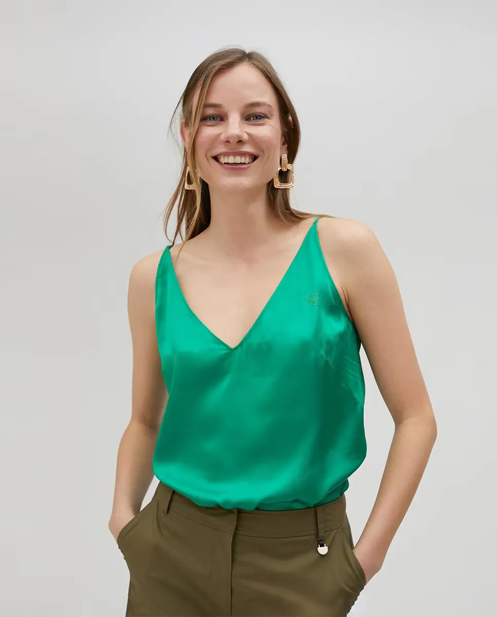 Женский топ на бретелях Lola Casademunt, зеленый
Женский топ на бретелях Lola Casademunt, зеленый