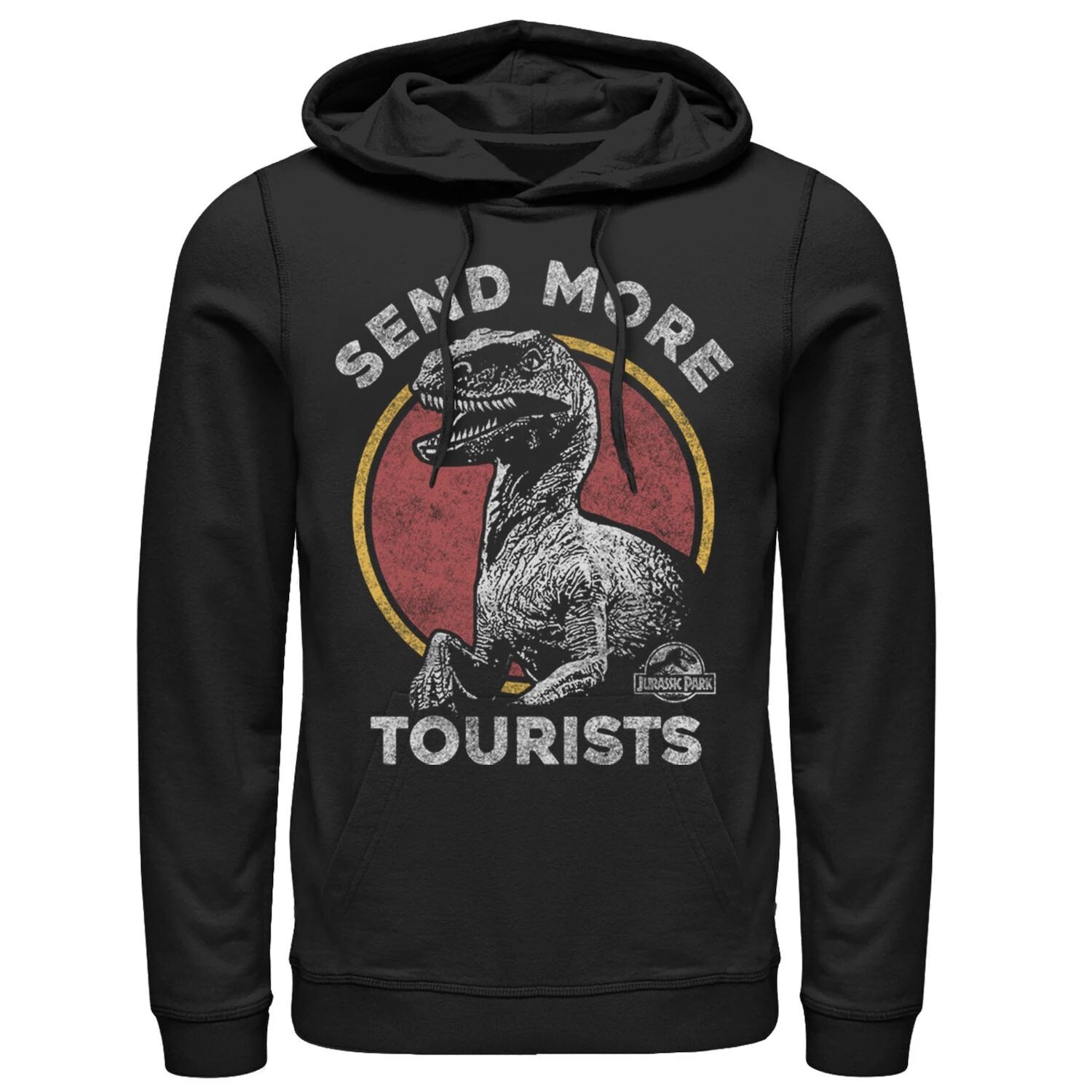 Мужская толстовка «Парк Юрского периода Raptor» с капюшоном «Присылайте больше туристов» Licensed Character
Мужская толстовка «Парк Юрского периода Raptor» с капюшоном «Присылайте больше туристов» Licensed Character