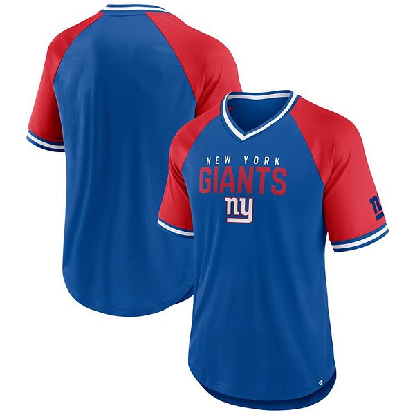 Мужская футболка New York Giants с регланным рукавом и полосками в цветах royal/red Fanatics
Мужская футболка New York Giants с регланным рукавом и полосками в цветах royal/red Fanatics