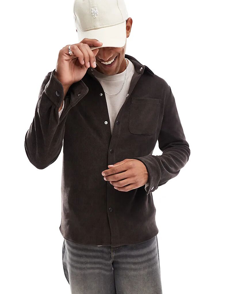 Вельветовая рубашка коричневого цвета Brave Soul
Вельветовая рубашка коричневого цвета Brave Soul