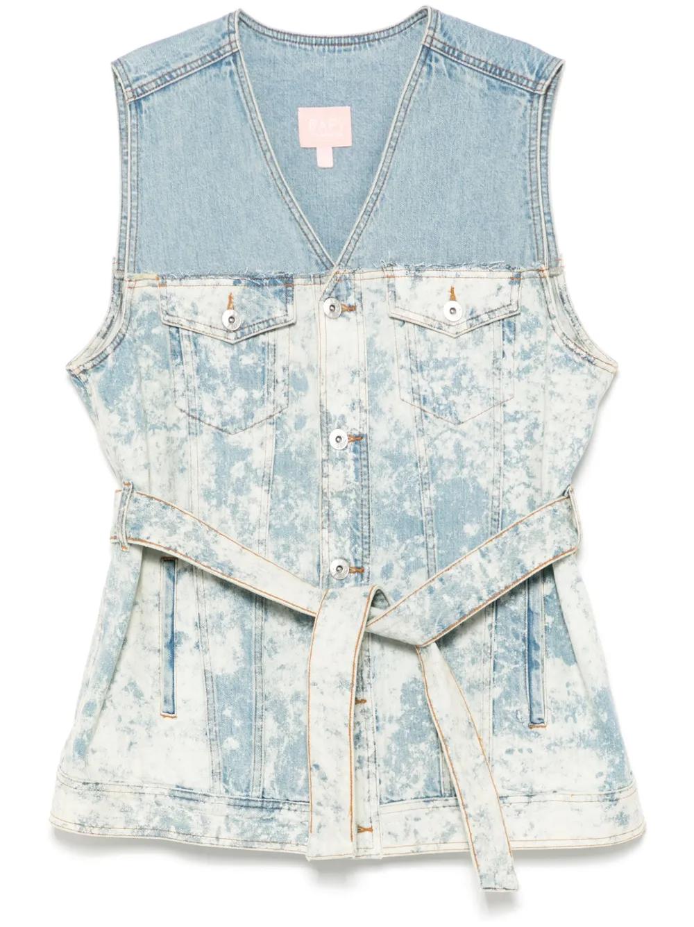 Джинсовый жилет с эффектом потертости BAPY BY *A BATHING APE, синий
Джинсовый жилет с эффектом потертости BAPY BY *A BATHING APE, синий