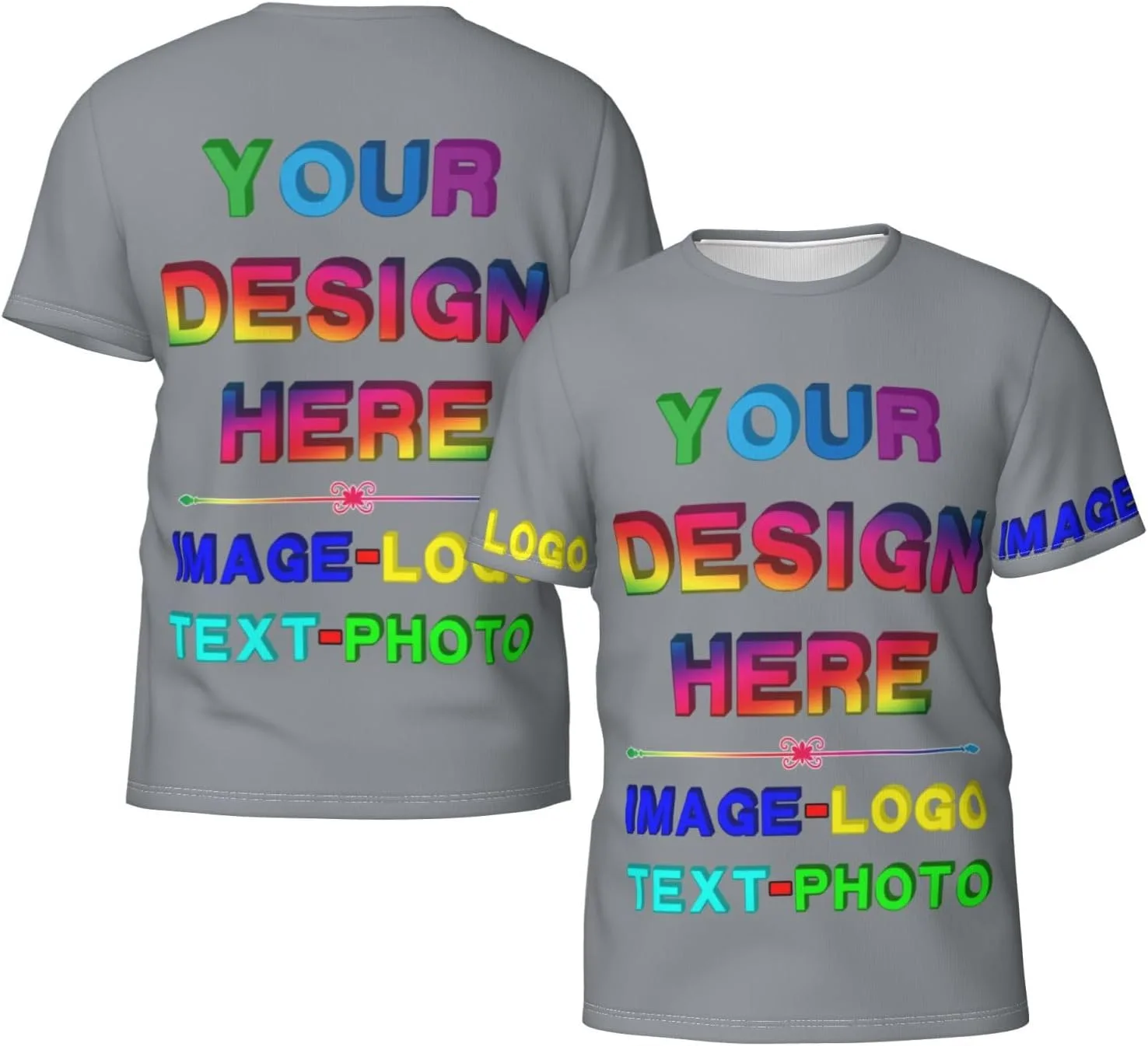 Футболка с принтом спереди, сзади и на рукавах
Футболка с принтом спереди, сзади и на рукавах