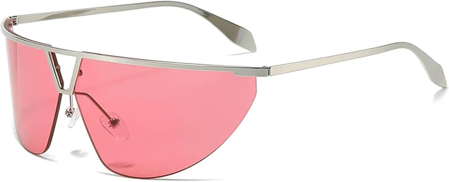 Винтажные роскошные солнцезащитные очки без оправы для мужчин и женщин, увеличенного размера, ветрозащитные, с металлической оправой, защита от УФ-излучения UV400 VFDHN, Silver-pink
Винтажные роскошные солнцезащитные очки без оправы для мужчин и женщин, увеличенного размера, ветрозащитные, с металлической оправой, защита от УФ-излучения UV400 VFDHN, Silver-pink