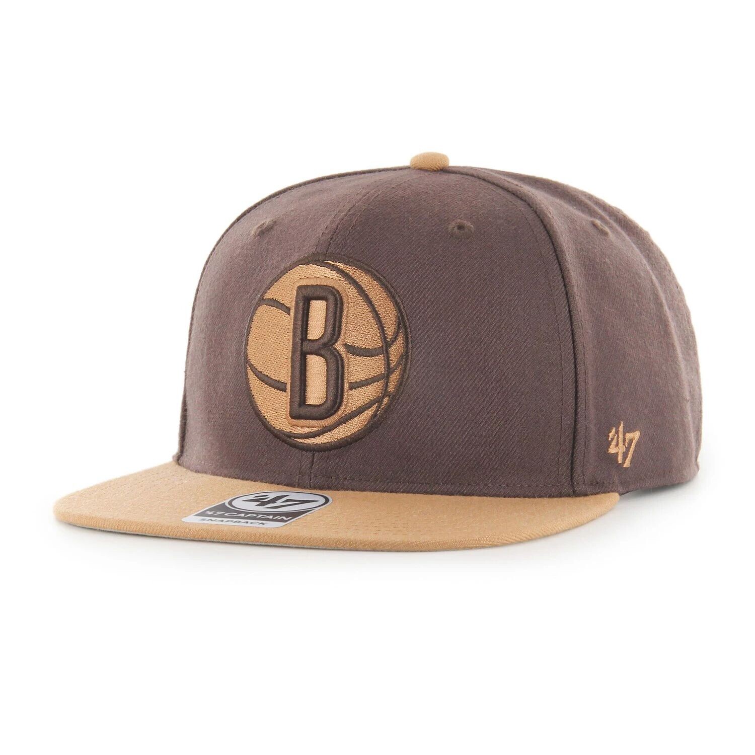 Мужская двухцветная кепка Captain Snapback '47 коричневого цвета Brooklyn Nets No Shot
Мужская двухцветная кепка Captain Snapback '47 коричневого цвета Brooklyn Nets No Shot