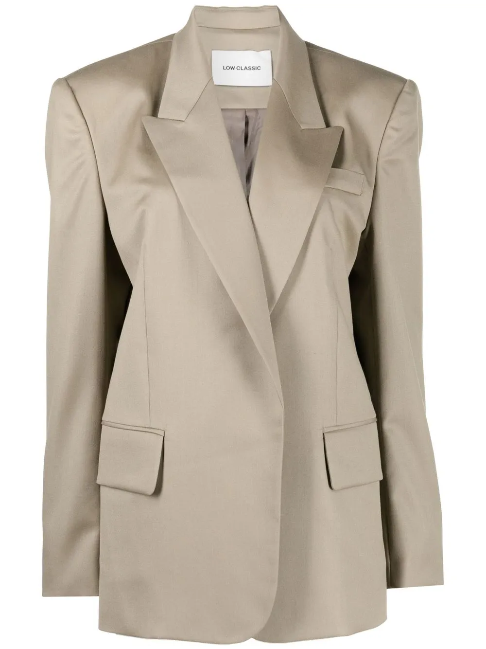 Шерстяной пиджак с заостренным воротником Low Classic, нейтральный
Шерстяной пиджак с заостренным воротником Low Classic, нейтральный