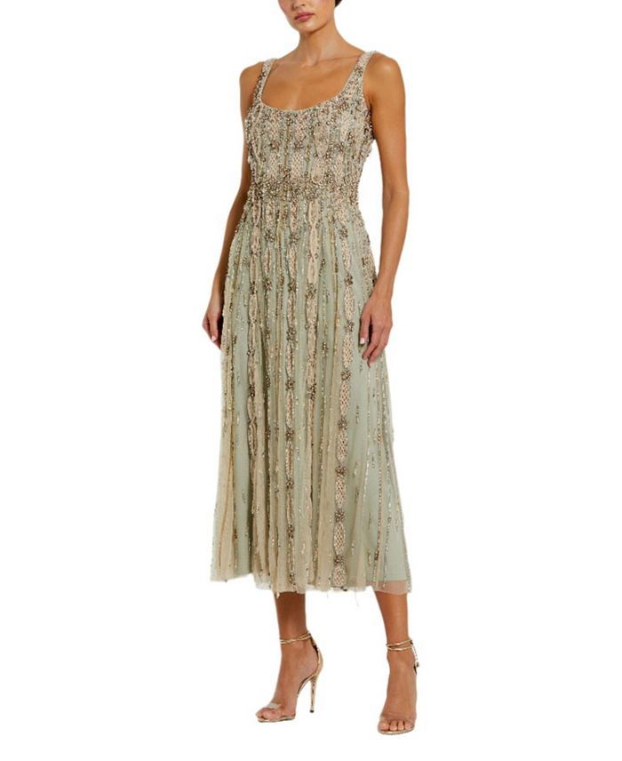 Украшенное кружевное платье миди с круглым вырезом и без рукавов Mac Duggal, коричневый/бежевый
Украшенное кружевное платье миди с круглым вырезом и без рукавов Mac Duggal, коричневый/бежевый