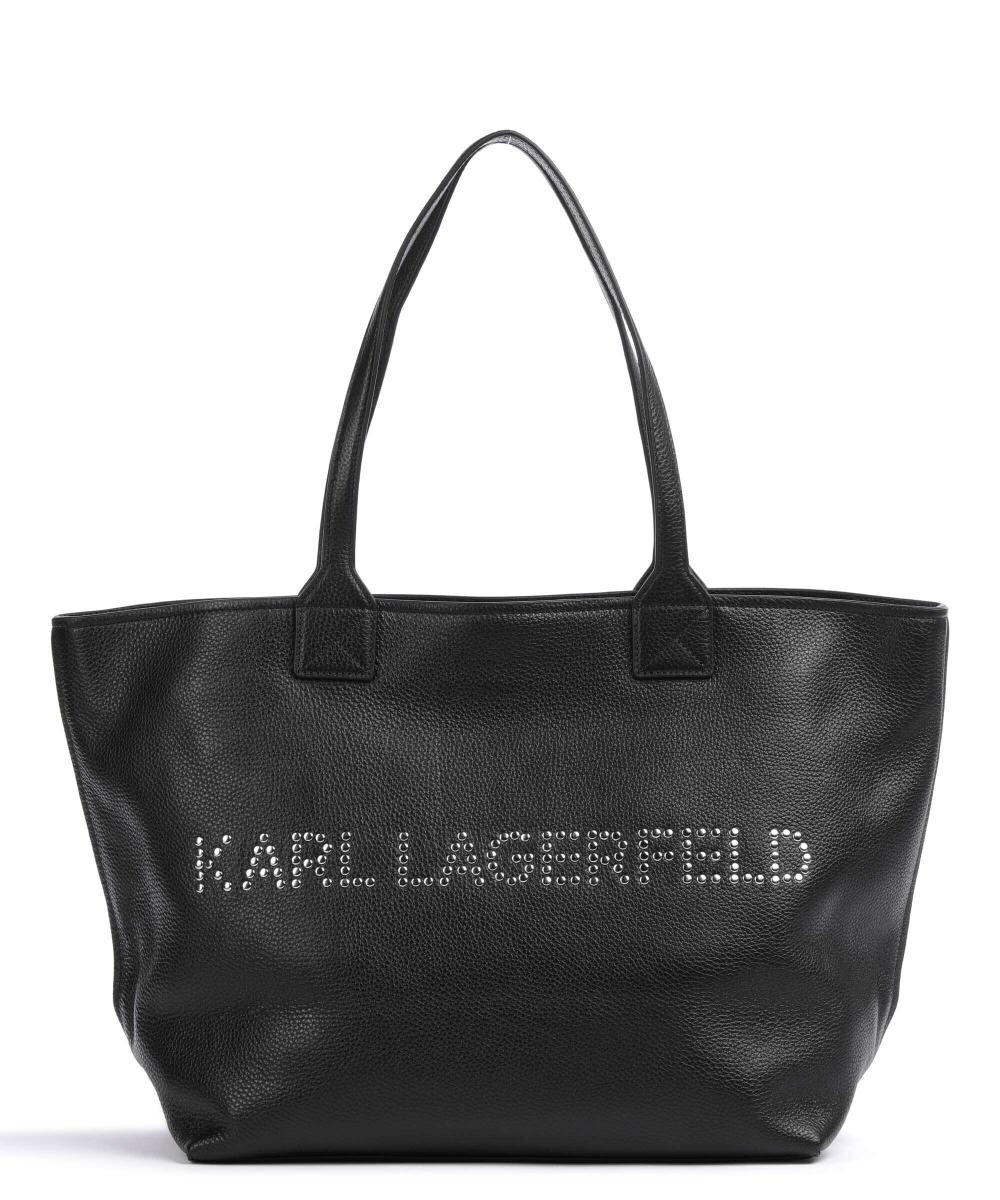 Фирменная сумка-шоппер из зерненой яловой кожи Karl Lagerfeld, черный
Фирменная сумка-шоппер из зерненой яловой кожи Karl Lagerfeld, черный