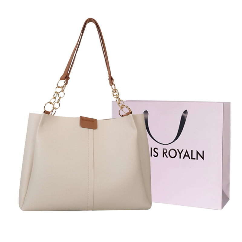 LOUIS ROYALN Сумка-шоппер, White & Coffee+Custom Shopping Bag 
LOUIS ROYALN Сумка-шоппер, White & Coffee+Custom Shopping Bag