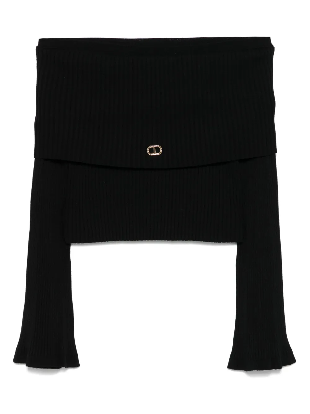 Свитер с открытыми плечами TWINSET Kids, черный
Свитер с открытыми плечами TWINSET Kids, черный