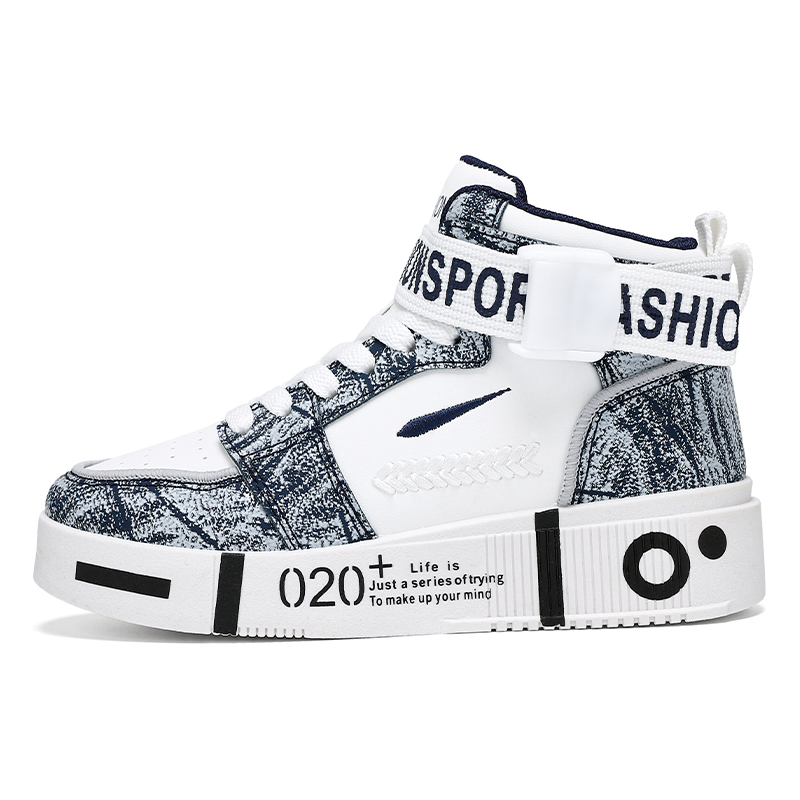 Износостойкие высокие детские скейтерские кроссовки Kids' KINDDOG, белый/синий
Износостойкие высокие детские скейтерские кроссовки Kids' KINDDOG, белый/синий