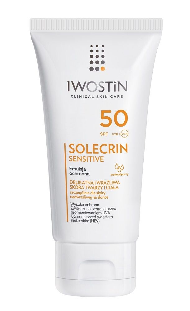 Iwostin Solecrin Sensitive SPF50 дубильная эмульсия, 100 ml
Iwostin Solecrin Sensitive SPF50 дубильная эмульсия, 100 ml
