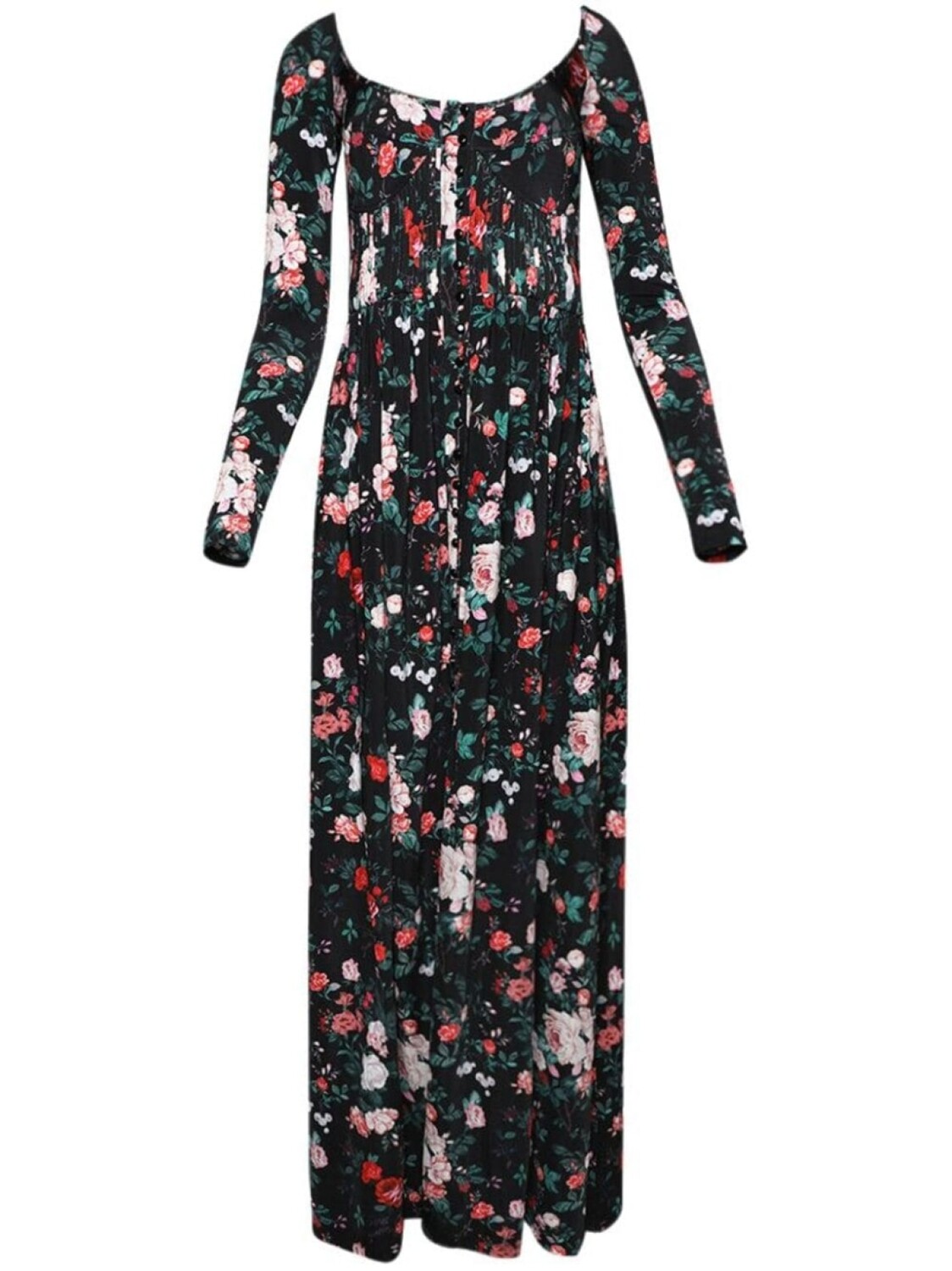 Rabanne платье макси с принтом, черный
Rabanne платье макси с принтом, черный