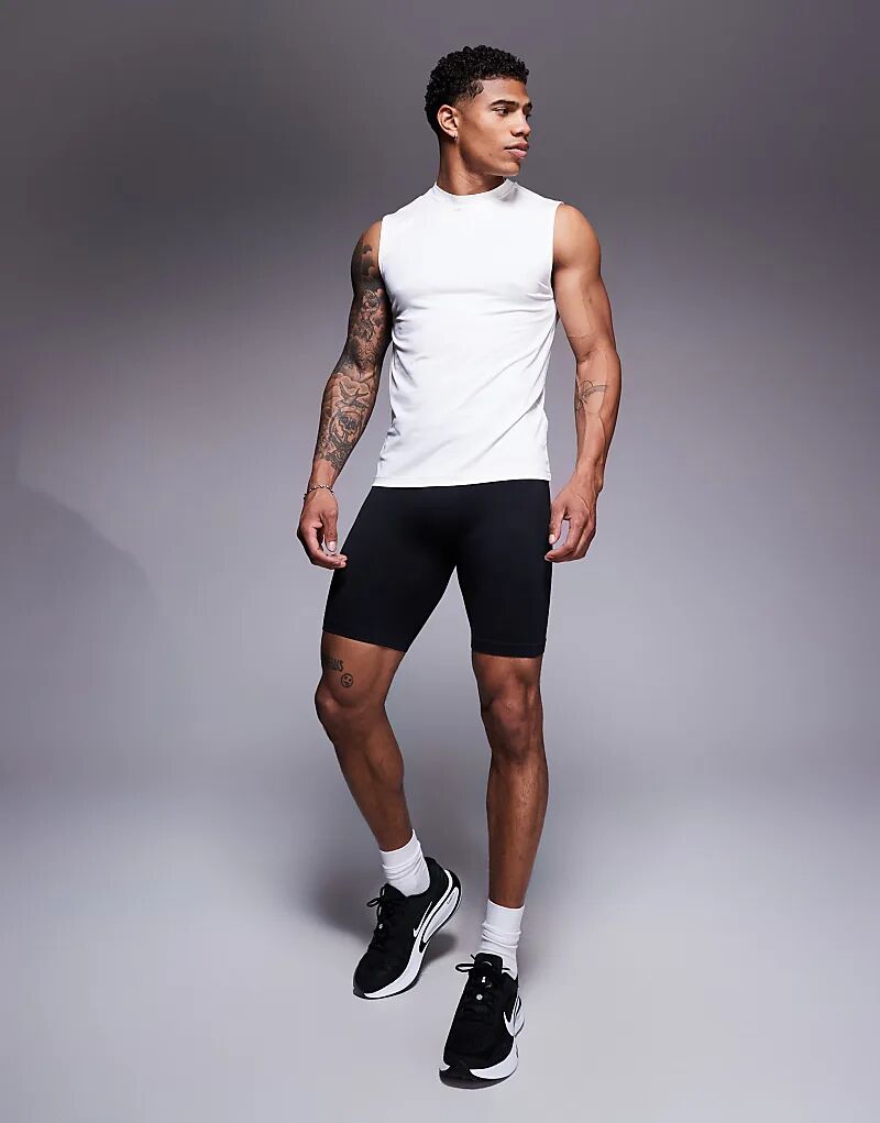 Бесшовные шорты для бега длиной 8 дюймов с затягивающимся шнурком на талии черного цвета ASOS 4505
Бесшовные шорты для бега длиной 8 дюймов с затягивающимся шнурком на талии черного цвета ASOS 4505