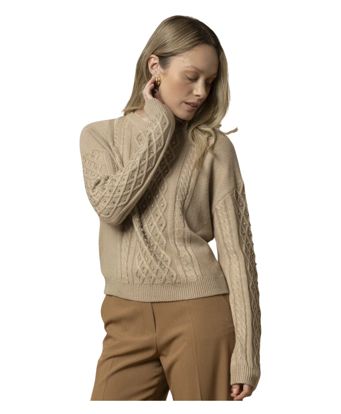 Толстовка с эффектом драгоценных камней и шикарным дизайном. Kocca, коричневый
Толстовка с эффектом драгоценных камней и шикарным дизайном. Kocca, коричневый