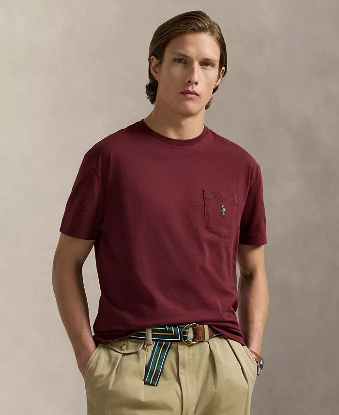 Мужская футболка с карманом классического кроя из джерси Polo Ralph Lauren, красный
Мужская футболка с карманом классического кроя из джерси Polo Ralph Lauren, красный