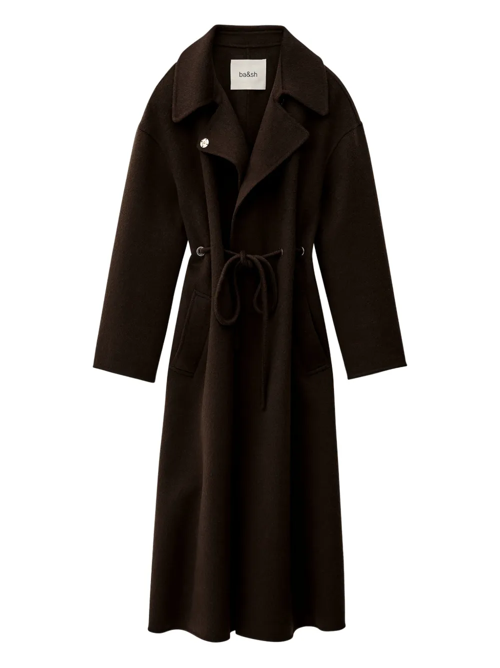 Пальто Kate с завязывающимся поясом Ba&Sh, коричневый
Пальто Kate с завязывающимся поясом Ba&Sh, коричневый