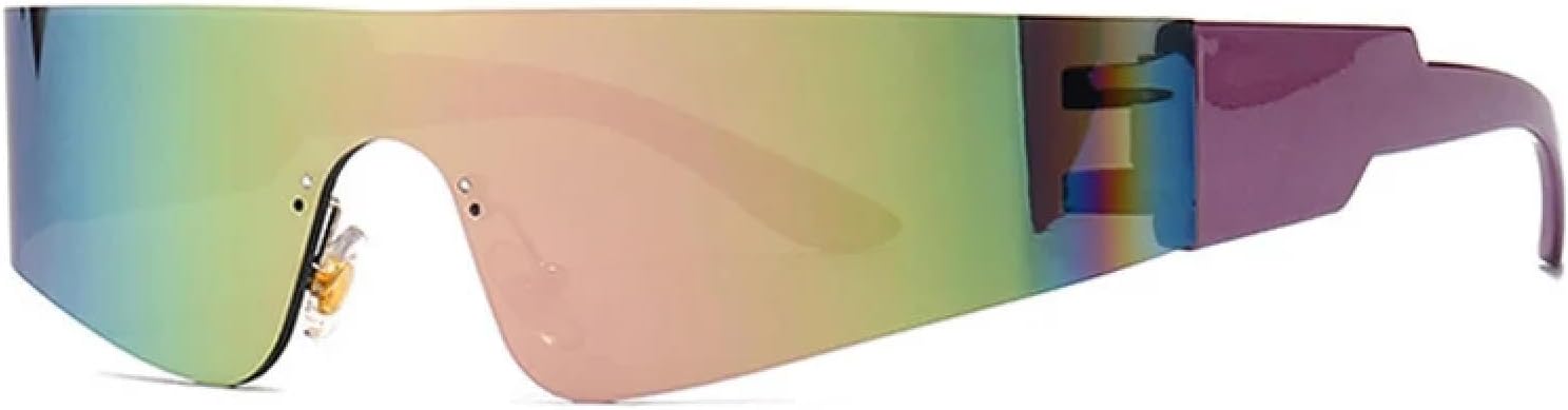 Ретро уникальные цельные мужские солнцезащитные очки, модные, с разноцветными зеркальными линзами, защитой от УФ-излучения UV400, спортивные, для вождения, женские, в стиле панк TVTBBVV, Purple Pink Mirror
Ретро уникальные цельные мужские солнцезащитные очки, модные, с разноцветными зеркальными линзами, защитой от УФ-излучения UV400, спортивные, для вождения, женские, в стиле панк TVTBBVV, Purple Pink Mirror