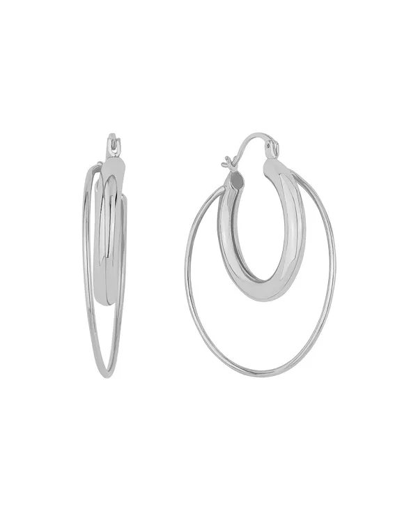 Двойные серьги-кольца And Now This, silver
Двойные серьги-кольца And Now This, silver