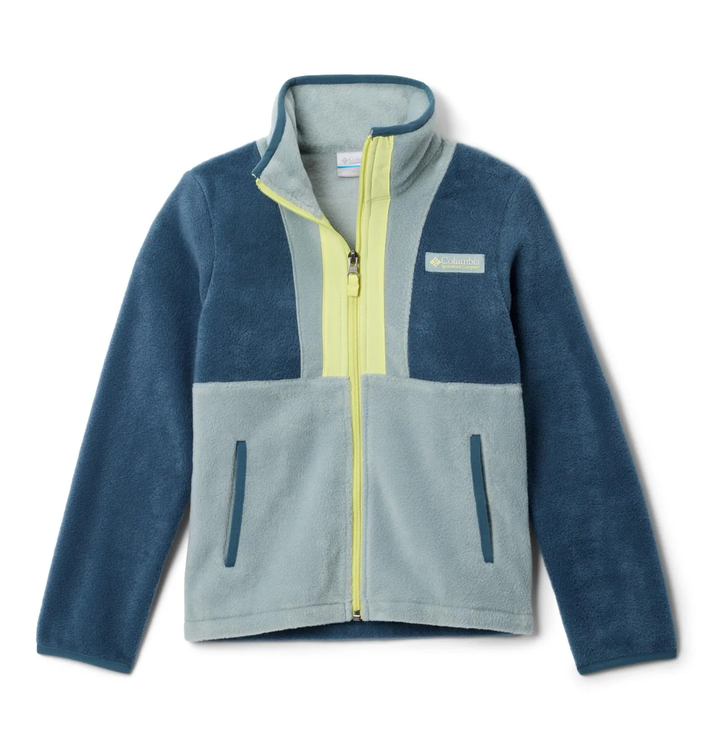 Детская флисовая куртка Back Bowl II на молнии Columbia, Crushed Blue/Neon Light 
Детская флисовая куртка Back Bowl II на молнии Columbia, Crushed Blue/Neon Light