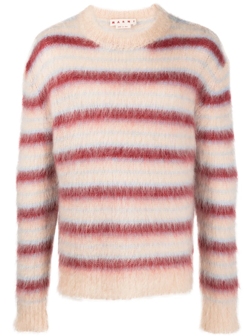 Фактурный джемпер в полоску Marni, нейтральный
Фактурный джемпер в полоску Marni, нейтральный