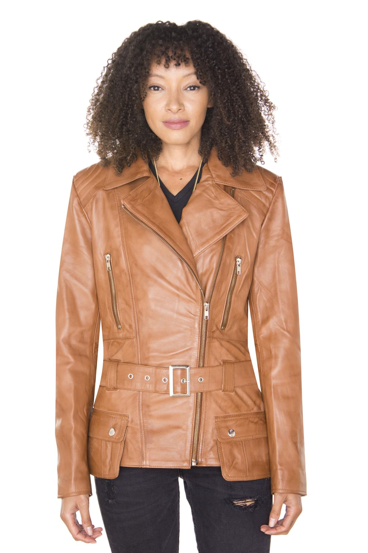 Женская длинная кожаная байкерская куртка - Кито Infinity Leather, светло-коричневый
Женская длинная кожаная байкерская куртка - Кито Infinity Leather, светло-коричневый