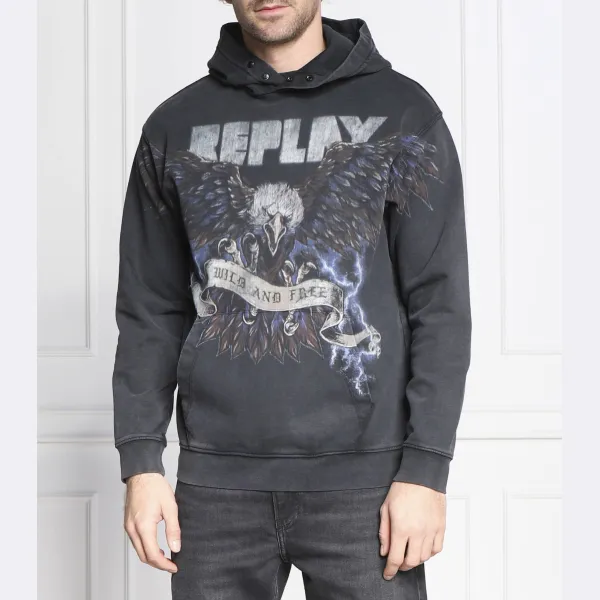 Толстовка обычного кроя Replay, черный
Толстовка обычного кроя Replay, черный