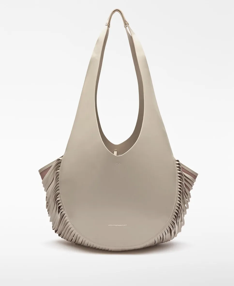 Женская сумка через плечо Макси Хобо Аква Лаб Adolfo Dominguez, песочный 
Женская сумка через плечо Макси Хобо Аква Лаб Adolfo Dominguez, песочный