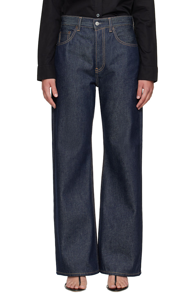 Acne Studios Синие джинсы прямого кроя, модель 2021f
Acne Studios Синие джинсы прямого кроя, модель 2021f