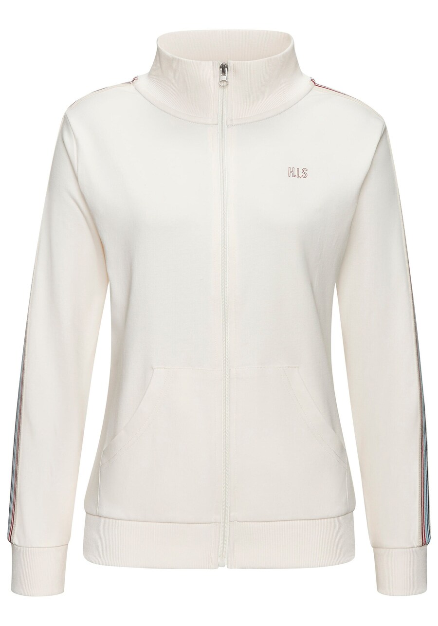 Толстовка с капюшоном на молнии H.I.S, экрю
Толстовка с капюшоном на молнии H.I.S, экрю