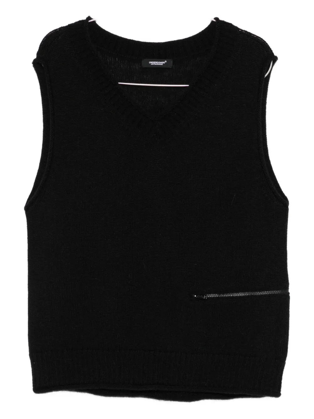 Кашемировый жилет Undercover, черный
Кашемировый жилет Undercover, черный