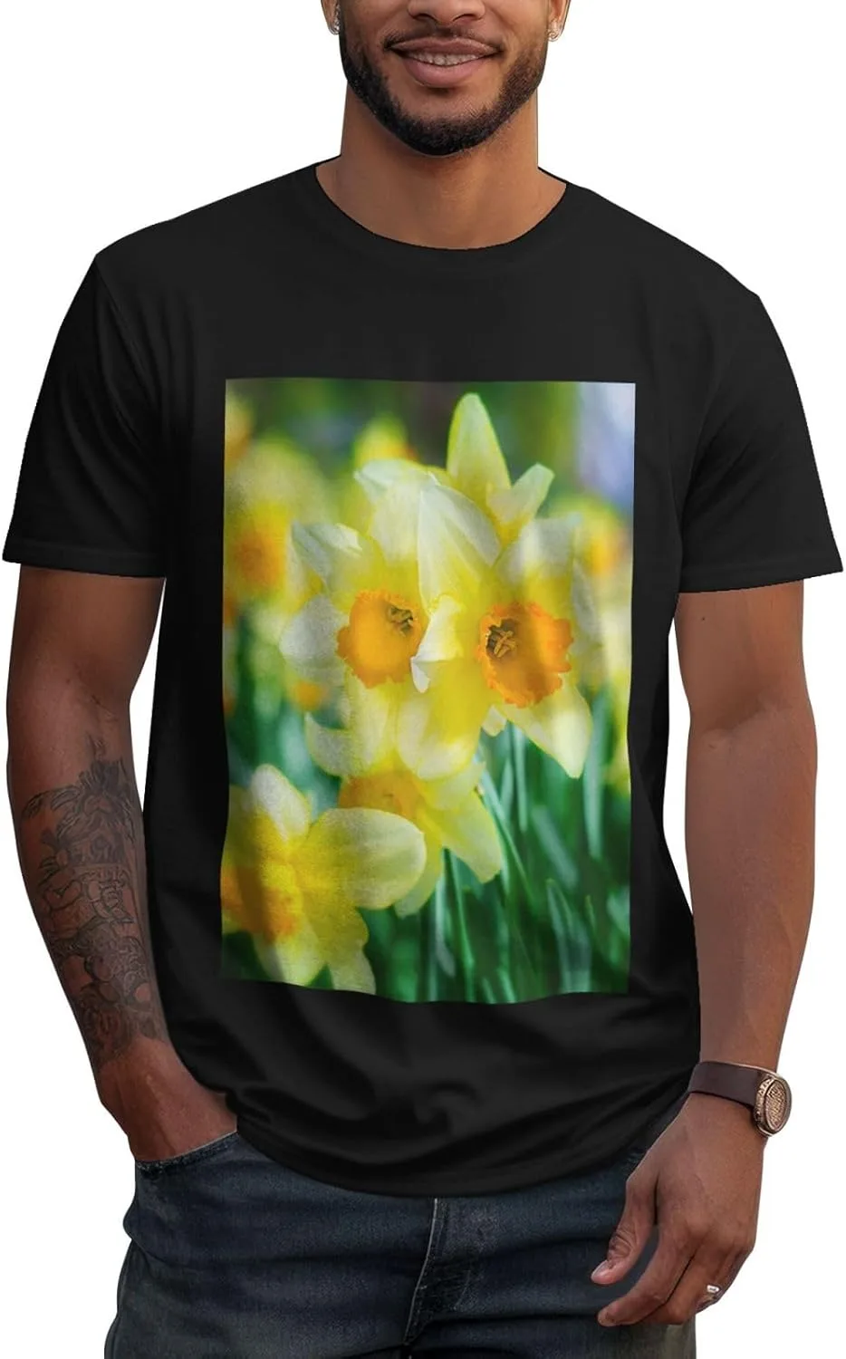 Мужская хлопковая футболка с круглым вырезом, Daffodil Flower, повседневная, дышащая, не садится ZERAOKE
Мужская хлопковая футболка с круглым вырезом, Daffodil Flower, повседневная, дышащая, не садится ZERAOKE