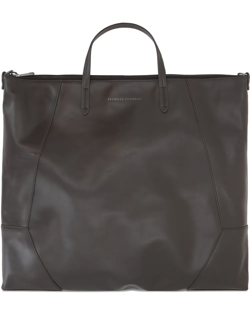 Большая сумка-тоут Duo со вставками Brunello Cucinelli, коричневый
Большая сумка-тоут Duo со вставками Brunello Cucinelli, коричневый