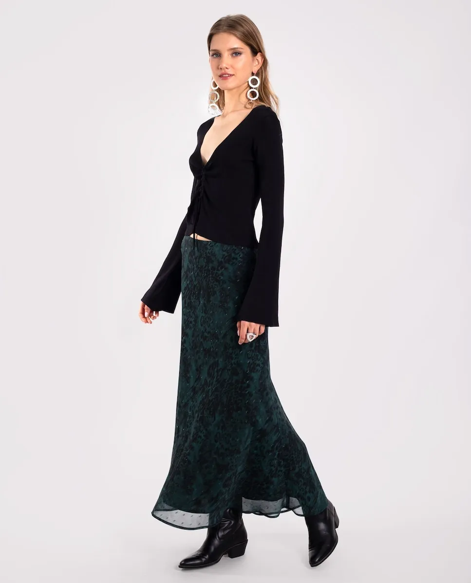 Длинная юбка с принтом The-Are, черный
Длинная юбка с принтом The-Are, черный